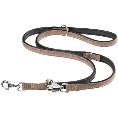 Ferplast DAYTONA GA Guinzaglio in nylon per l'addestramento di cani. Vari colori, 2 misure.. Variante GA20/200 - Misure: 20 mm x L 200 cm - Marrone