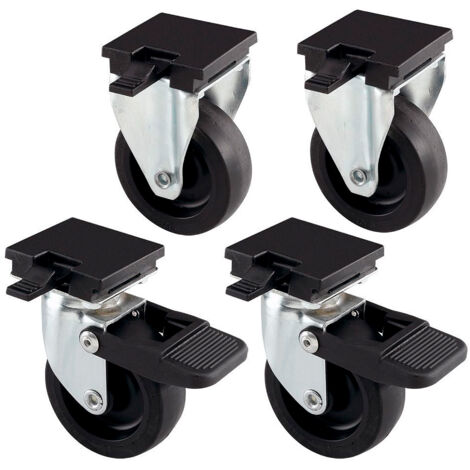 Ferplast L388B KIT 4 WHEELS Kit ruote per trasportini Atlas. Variante L388B - Misure:  - (1/2)