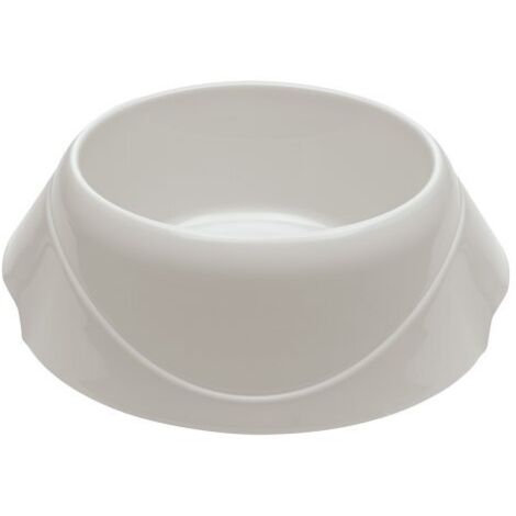 Ferplast MAGNUS Ciotola in plastica pesante, in vari colori e misure. Variante 1 - Misure: 24 x 25.5 x h 8.5 cm - 1.2 L - Bianco