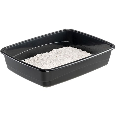 Ferplast NIP 30 Lettiera gatto aperta Ferplast Nip 30 . Variante 30 - Misure: 49.5 x 64.5 x h 14.5 cm - Nero