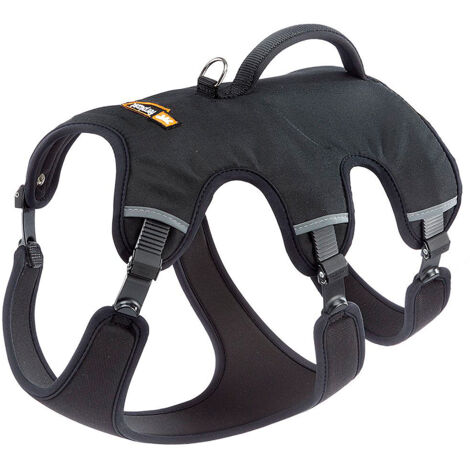 Ferplast ERGOTREKKING P Pettorina per cani ergonomica antifuga e riflettente. Sei chiusure con microregolazione.. Variante LARGE - Misure: A: 50-60 cm B: 70-80 cm C:  60-70 cm L 28.5 cm - Nero