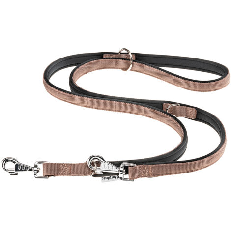 Ferplast DAYTONA GA Guinzaglio in nylon per l'addestramento di cani. Vari colori, 2 misure.. Variante GA15/200 - Misure: 15 mm x L 200 cm - Marrone