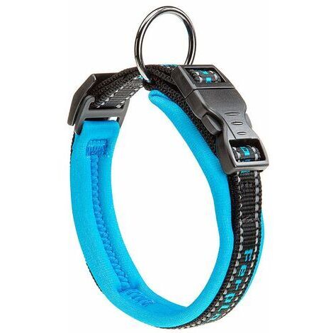 Ferplast SPORT DOG C  Collare per cani con imbottitura soft. Varie misure e colori fluo.. Variante C15/35 - Misure: A: 25-35 cm B: 15 mm - Blu