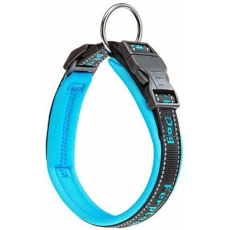 Ferplast SPORT DOG C  Collare per cani con imbottitura soft. Varie misure e colori fluo.. Variante C25/45 - Misure: A: 35-45 cm B: 25 mm - Blu