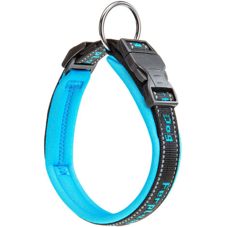 Ferplast SPORT DOG C  Collare per cani con imbottitura soft. Varie misure e colori fluo.. Variante C25/55 - Misure: A: 45-55 cm B: 25 mm - Blu