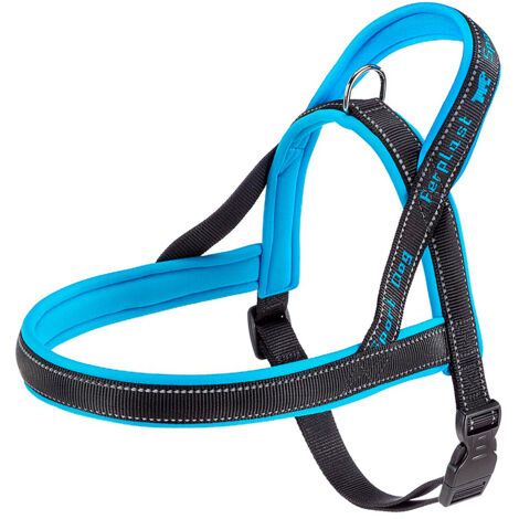 Ferplast SPORT DOG P Pettorina per cani con imbottitura soft. Varie misure e colori fluo.. Variante LARGE - Misure: A: 65 cm B: 77-98 cm - Blu
