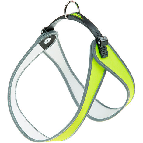 Ferplast AGILA Pettorina ergonomica per cani con chiusura a doppia microregolazione. Varie misure, diverse fantasie.. Variante 9 - Misure: A=B 77-85 cm - Verde acido