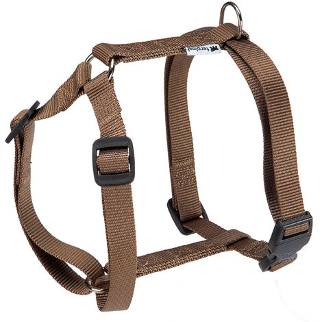 Ferplast CHAMPION P Pettorina in nylon per cani. Vari colori, varie misure.. Variante LARGE - Misure: A: 43-66 cm B: 50-82 cm 20 mm - Marrone