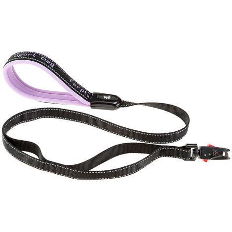 Ferplast SPORT DOG MATIC G Guinzaglio per cani con moschettone automatico e due maniglie extra. Due misure, vari colori.. Variante G20/120 - Misure: 20 mm x L 120 cm - Lilla