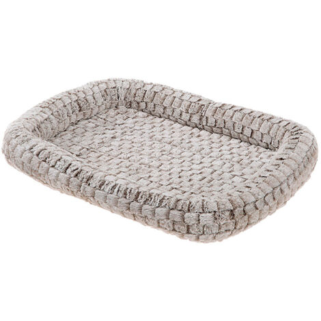 Ferplast TENDER Cuscino per cani e gatti in morbida pelliccia ecologica. Varie misure.. Variante 90 - Misure: 91 x 58 x h 5 cm - Grigio