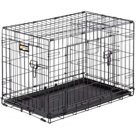 Ferplast DOG INN Box pieghevole per cani in varie misure.. Variante DOG-INN 75 - Misure: 77.4 x 48.5 x h 54.6 cm - Nero