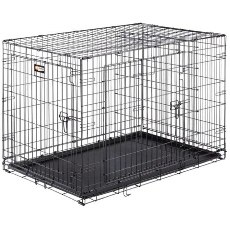 Ferplast DOG INN Box pieghevole per cani in varie misure.. Variante DOG-INN 105 - Misure: 108.5 x 72.7 x h 76.8 cm - Nero