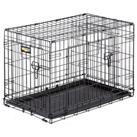 Ferplast DOG INN Box pieghevole per cani in varie misure.. Variante DOG-INN 120 - Misure: 123.8 x 76.2 x h 81.2 cm - Nero