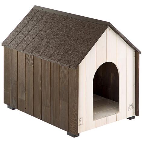 Ferplast KOYA  Cuccia da esterno per cani Ferplast KOYA in legno di pino nordico FSC . Variante SMALL - Misure: 44.1 x 57.5 x h 55.8 cm -