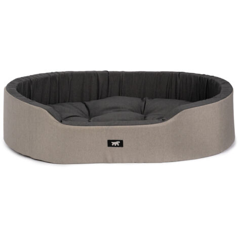 Ferplast DANDY COLOURS Ferplast Cuccia Cane e Gatto da Interno, in Cotone con Cuscino Removibile DANDY. Variante 95 - Misure: 95 x 60 x h 23 cm - Marrone