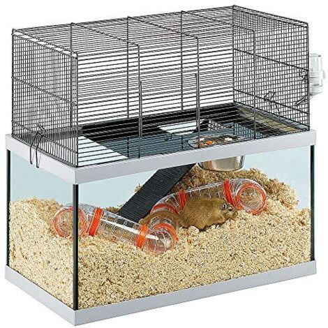 Ferplast GABRY 60 Gabbia per roditori FERPLAST GABRY 60: Adatta a Gerbilli, Criceti,  design italiano, accessori inclusi. . Variante GABRY 60 - Misure: 60 x 31.5 x h 52 cm -