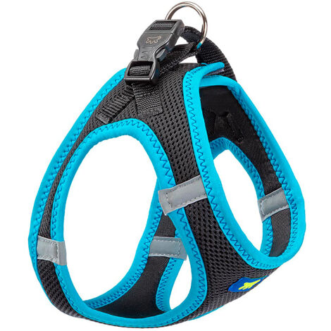 Ferplast Kaori Pettorina per cani con Inserti Riflettenti M Blu