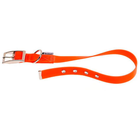 Ferplast EVOLUTION CF Collare in poliestere e Pvc per cani. Vari colori e misure.. Variante CF16/37 - Misure: A: 29-37 cm B: 16 mm - Arancione