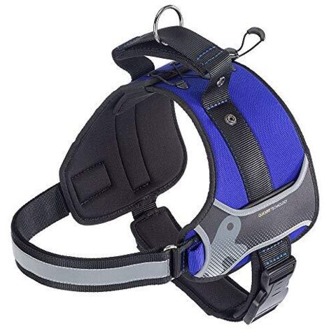 Ferplast HERCULES P Pettorina tecnica per cani con maniglia e bordi riflettenti. Vari colori e misure. . Variante - Misure: A: 65-75 cm B: 90-110 cm 40 mm - Blu (1/4)