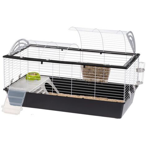 Ferplast CASITA 120 Gabbia per roditori FERPLAST CASITA 120: Adatta a Conigli, Cavie, Porcellini d'India, design italiano, accessori inclusi. . Variante CASITA 120 - Misure: 119 x 58 x h 60 cm - Nero