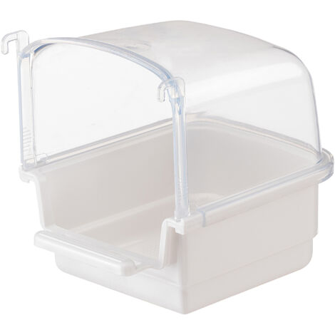 Ferplast RIO 1  Bagnetto per canarini, piccoli uccelli ed esotici. Variante RIO 1  - Misure: 14 x 12 x h 13 cm - Colori misti