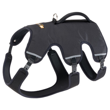 Ferplast ERGOTREKKING P Pettorina per cani ergonomica antifuga e riflettente. Sei chiusure con microregolazione.. Variante EXTRA LARGE - Misure: A: 64-74 cm B: 82-92 cm C: 72-82 cm L 32.5 cm - Nero