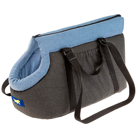 Ferplast BORSELLO  Borsa trasportino per cani e gatti . Variante 40 - Misure: 35 x 20 x h 20 cm - Azzurro