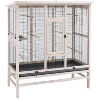 Ferplast WILMA LARGE Ampia voliera in legno FSC per canarini, cocorite e uccelli esotici. Variante WILMA LARGE - Misure: 131.5 x 67 x h 153 cm -