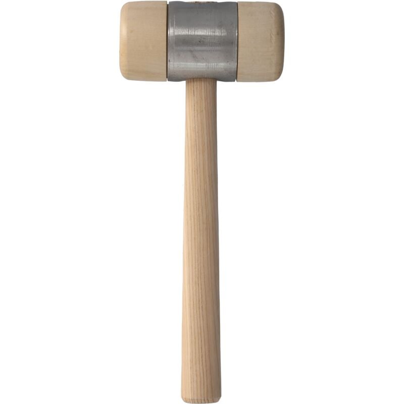 Cut360 Holzhammer mit Hammerkopf aus Weißbuche und aufgepresstem  Metallmantel 50x160mm/für Spengler, Schlosser-Klempner Dachdecker