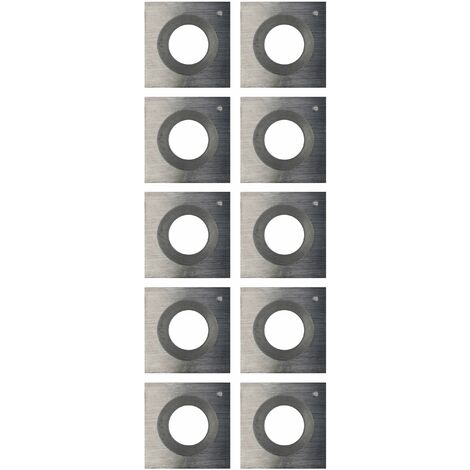 Quadratische Wendeplatte 14 x 14 x 2 mm 30° 10 Stück Wendemesser HDF-Platten,  MDF