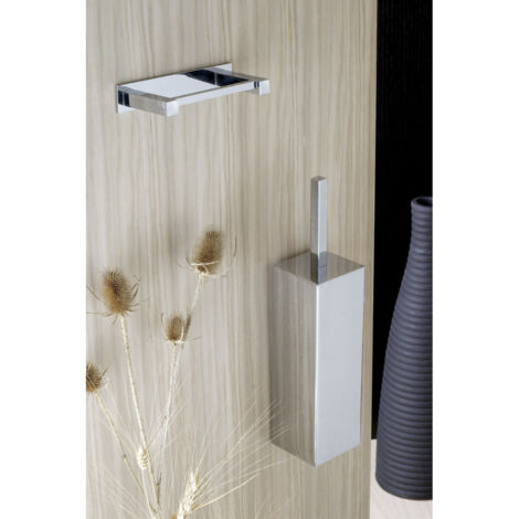 Scopino per bagno da terra per water in ottone antiruggine con