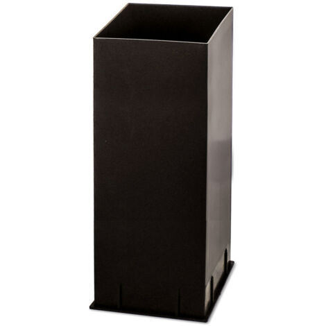 Ricambi scopino bagno - tazza plastica nero scopino bagno quadrato