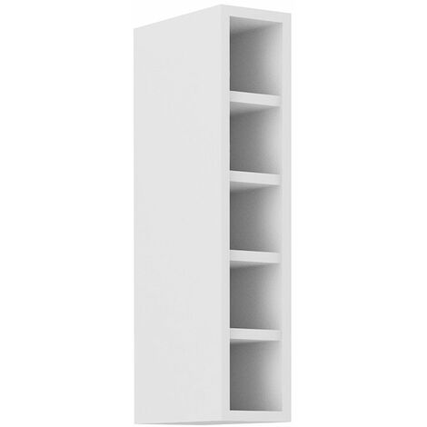 Hängeschrank Regal 15 cm Weiß matt Küchenzeile Küchenblock Küche Stilo Landhaus