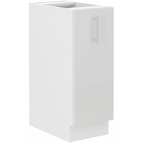Küche Lara Weiß Hochglanz Unterschrank 30 cm Schrankauszug Küchenschrank (1/5)