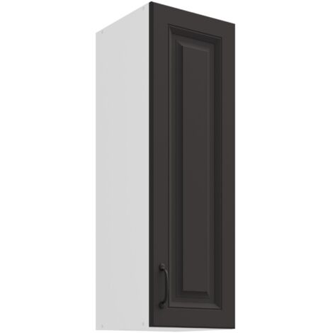 Hängeschrank 30 cm Stilo Grau Küchenzeile Küchenblock Küche Landhaus Höhe 90 cm (1/5)
