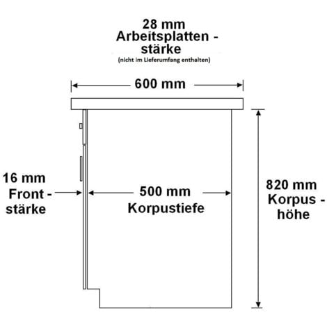 Küchen Unterschrank 40 Hochglanz Grau Küchenzeile Küchenblock Küche Grey Bianca