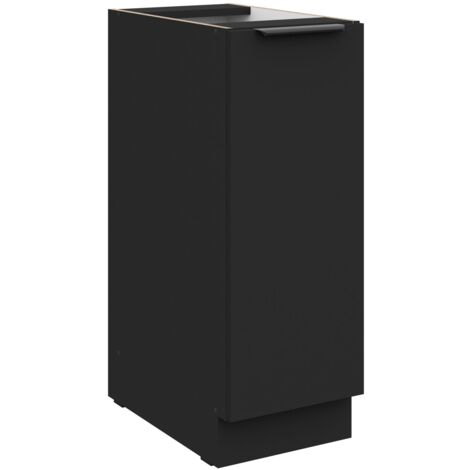 Küchen Unterschrank Schrankauszug 30 cm SIENA Schwarz Küche Küchenzeile