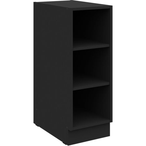 Küchen Unterschrank Regal 30 cm Schwarz Küchenzeile Küche SIENA / MONZA / ARONA