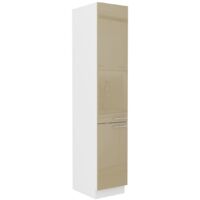 Küchen Hochschrank 40 Lara Cappuccino Hochglanz Küchenzeile Küchenblock Küche