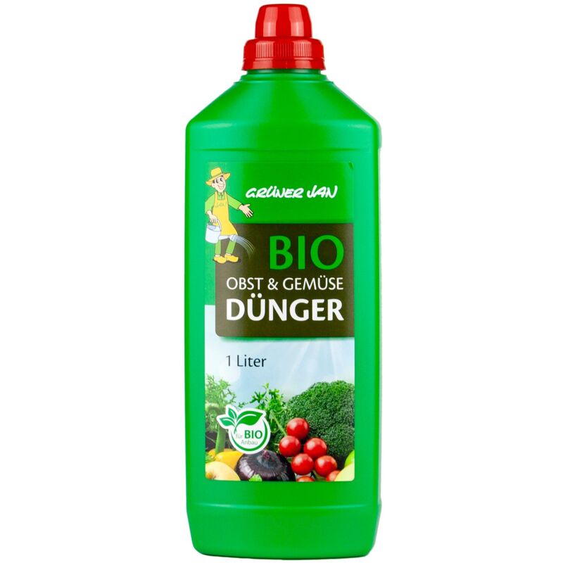 12x 1L Grner Jan Bio Obst-/ Gemsednger Tomaten Gurken Paprika Kruter
