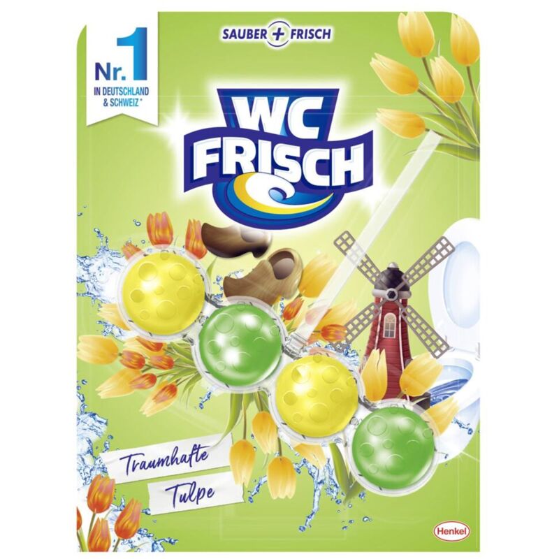 WC Frisch Kraft Aktiv Duftspüler 50g Traumhafte Tulpe Einhänger Stein  Reiniger