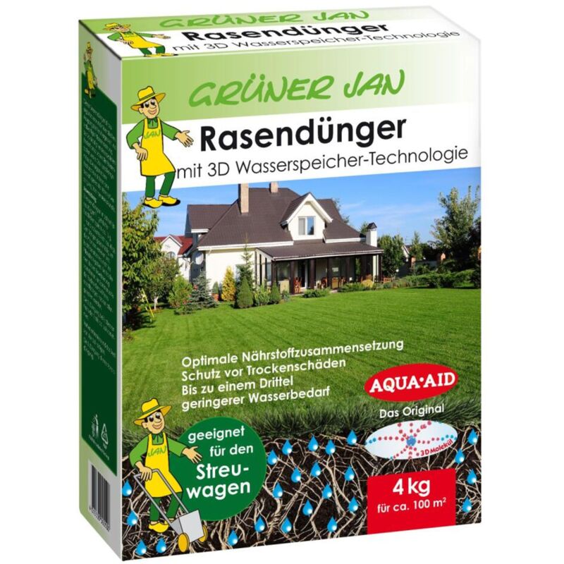 Rasendnger 5 Kg Fr 250 M - Granulierter Dnger Reduziert Moosbildung -  Fr Frhjahr & Sommer - Hoher Stickstoffanteil Fr Dichten Grnen Rasen