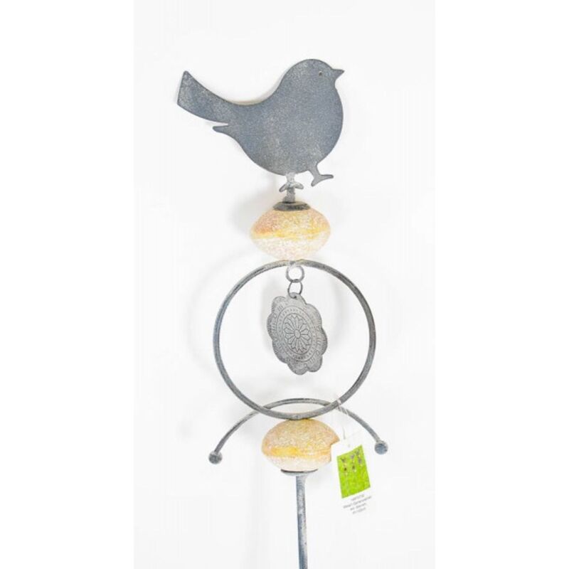 MetallGartenstecker mit Steinen H120cm Metall Dekoration Garten