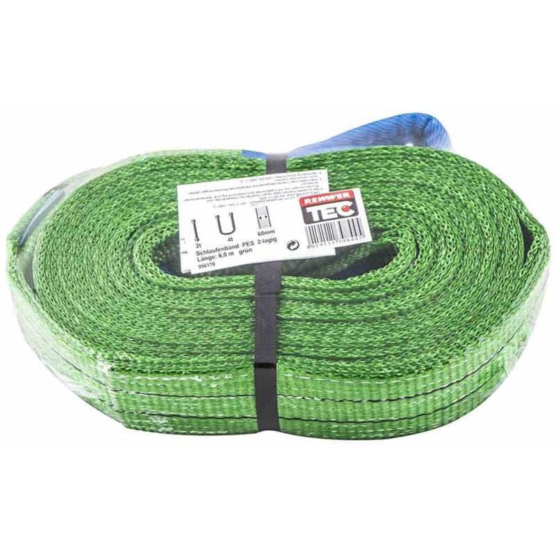 Schlaufenband grün 6m DIN EN 1492-1
