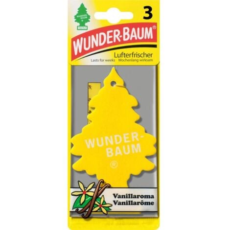 WUNDER-BAUM Vanille 3er Duftbäumchen Wunderbaum Vanilla 3 Set  Lufterfrischer 
