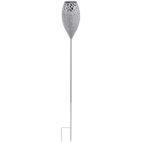 12x BURI Gartenleuchten Solar Lampen Gartenleuchte Birne Erdspieß Licht Akku Set