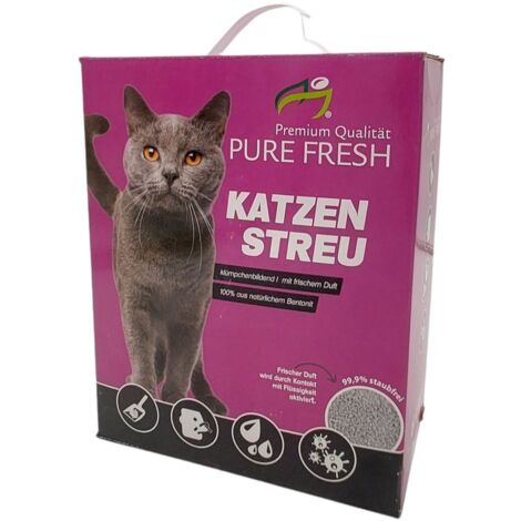 Katzenstreu 18L (15,6Kg) duftend Klumpstreu Haustierstreu Einstreu Streu Haustier