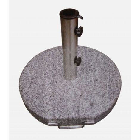 30 Kg Sonnenschirmständer Ø45cm Granit Edelstahl auf Rollen