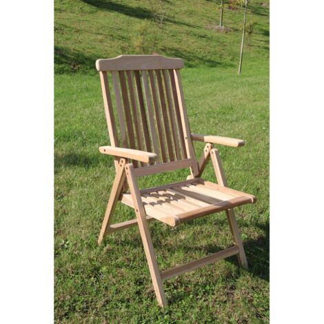 Teak Klappsessel Natur Klappstuhl Gartenstuhl Holzstuhl Gartensessel Campingstuhl (1/4)