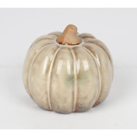 12x BURI Kürbis Klein Keramik Figuren Herbst Halloween Innendekoration Fenster (1/5)